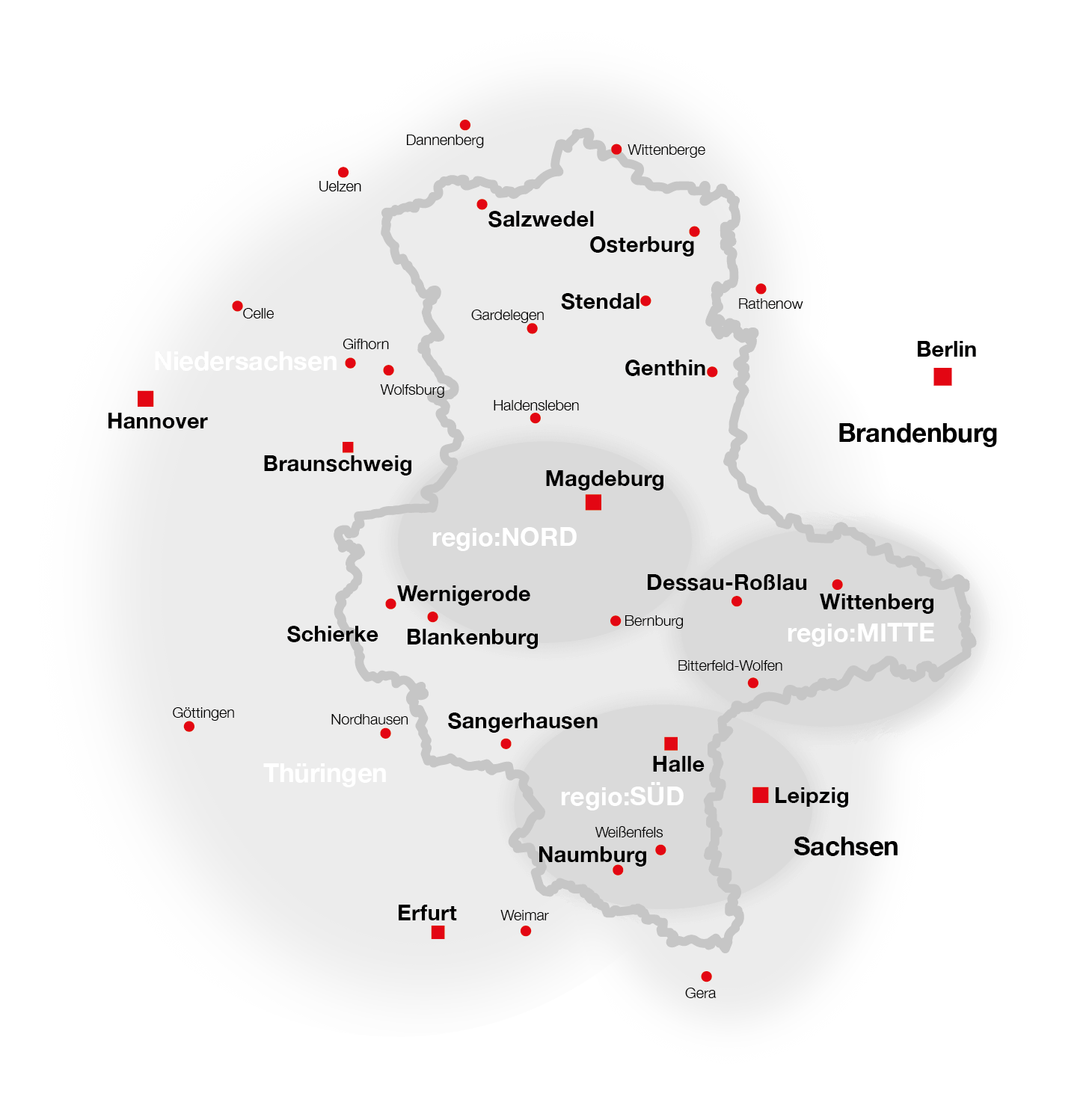 Sendegebiet RADIO KOMBI Sachsen-Anhalt